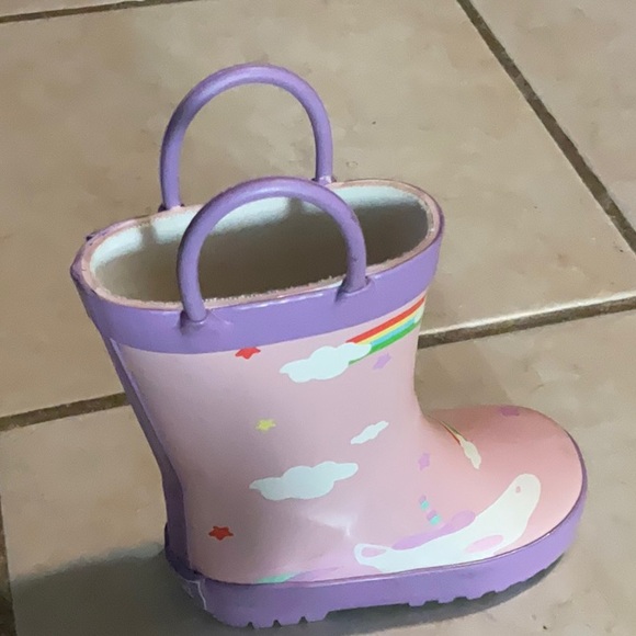 Mucky Wear Pink and Purple Rain Boots - Picture 6 of 10